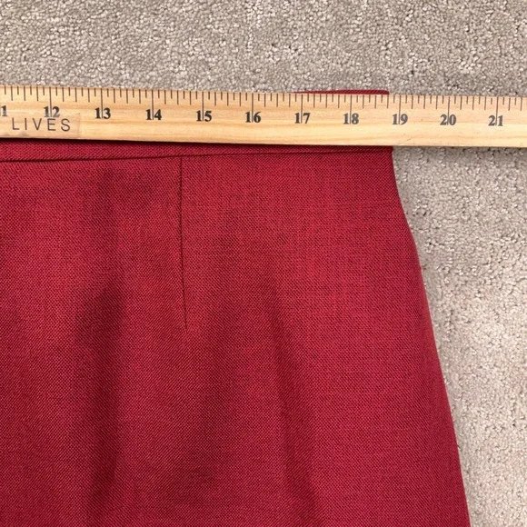 Le Suit Skirt Set Womens 18W Red Monochromatic Layered Professional Church 2pc - Picture 11 of 15
